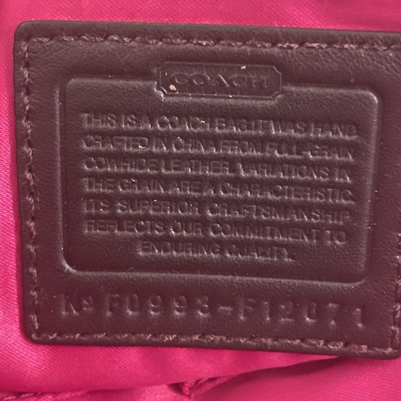 Coach vintage hobo style in deep brown leather - Picture 9 of 9